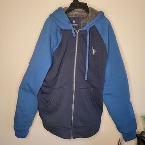 UD Polol ASSN Heavy Weight Mens Sweatshirt Jacket Hoodie